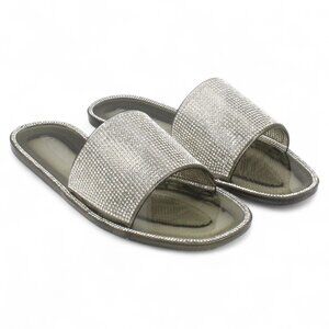 Olivia Miller Womens Barleycove Rhinestone Jelly Sandals